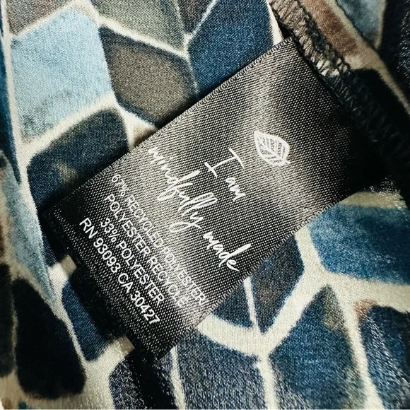 NIC+ZOE HERRINGBONE BLUES TOP Size Large - Picture 6 of 7